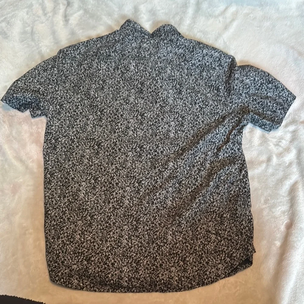 Levi's Black and White Casual Button Down Shirt